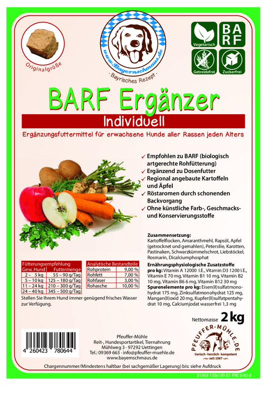Pfeuffers Bayernschmaus BARF Ergänzer