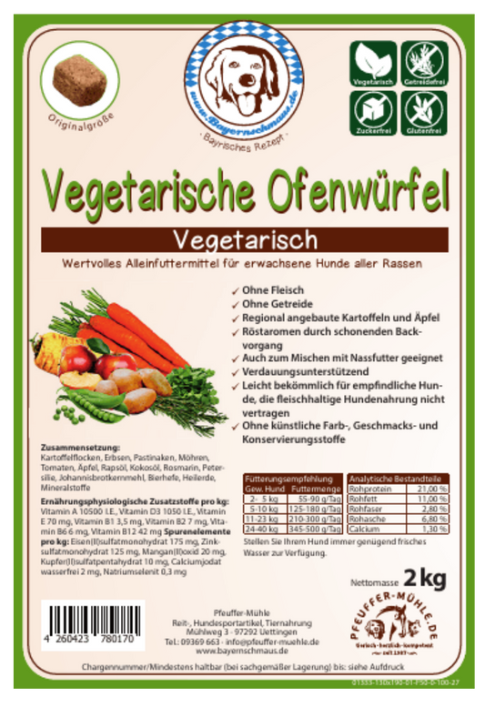 Pfeuffers Bayernschmaus Vegetarische Ofenwürfel