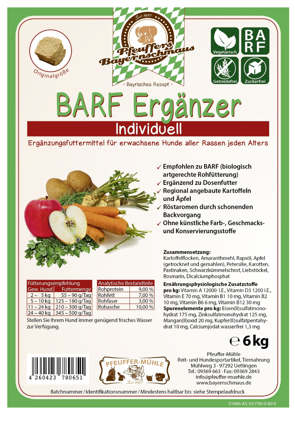 Pfeuffers Bayernschmaus BARF Ergänzer
