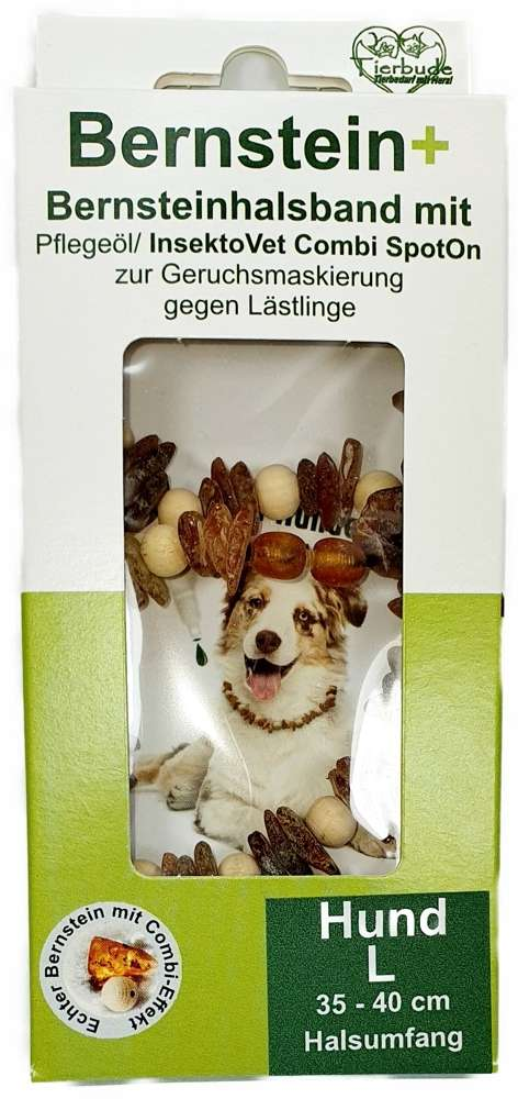 Bernsteinkette Hund S 25-30 cm