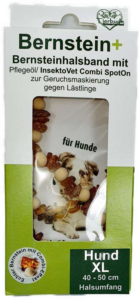 Bernsteinkette Hund S 25-30 cm