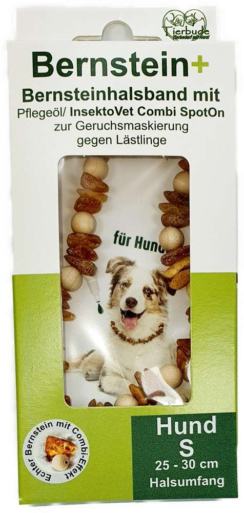 Bernsteinkette Hund S 25-30 cm