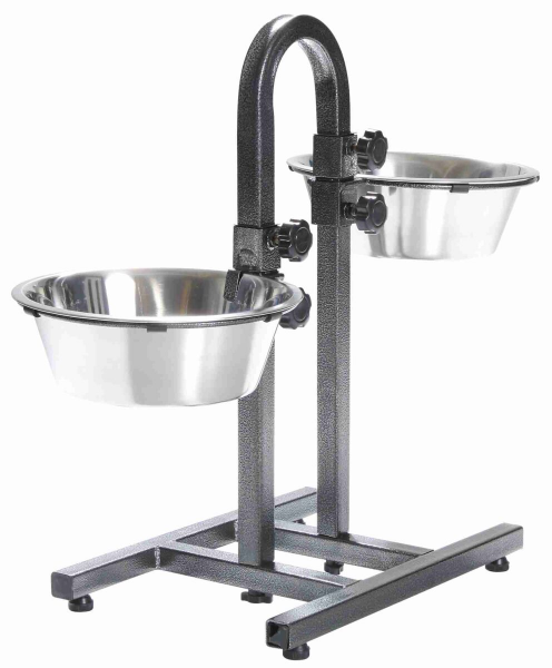 Trixie Hundebar verstellbar Edelstahl/Metal 2x2,8l