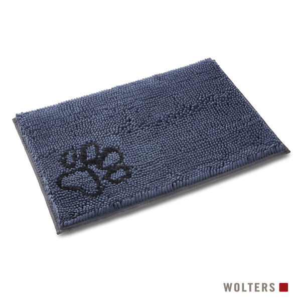 WOLTERS Dirty Dog Doormat Large 90 x 66 cm blau