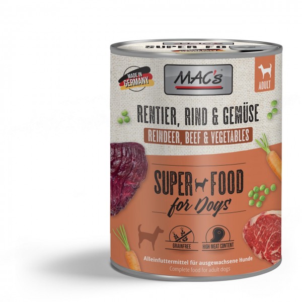 MAC´s Dog Rentier & Gemüse 800g