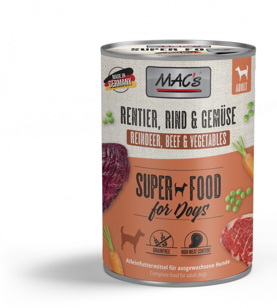 MACs Dog Rentier, Rind & Gemüse 400g