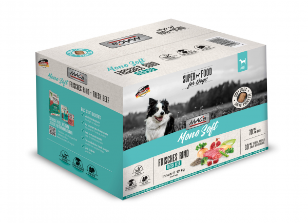 MAC''s DOG Mono Soft - Frisches Rind 4Kg