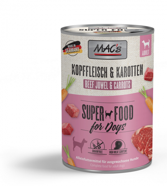 MAC´s Dog Kopffleisch & Karotten 400g