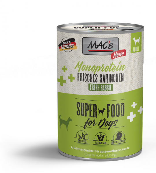 MACs Dog Mono frisches Kaninchen 400g