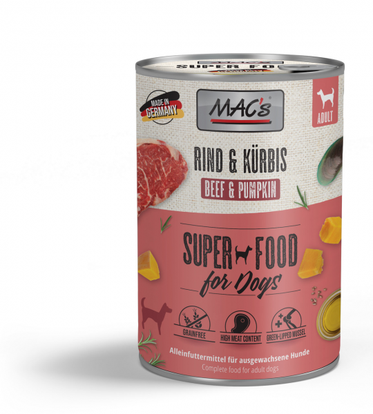 MAC´s Dog Rind & Kürbis 400g