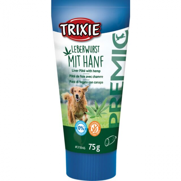 Trixie PREMIO Leberwurst mit Hanf 75g