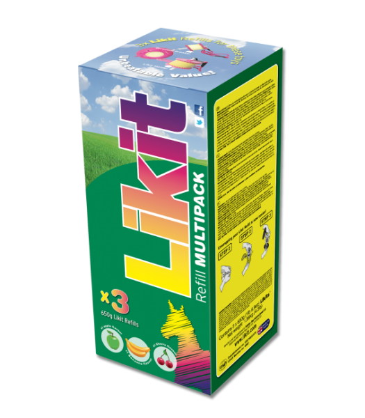 Likit 650 g Sammelpackung,Apfel, Kirsche, Banane