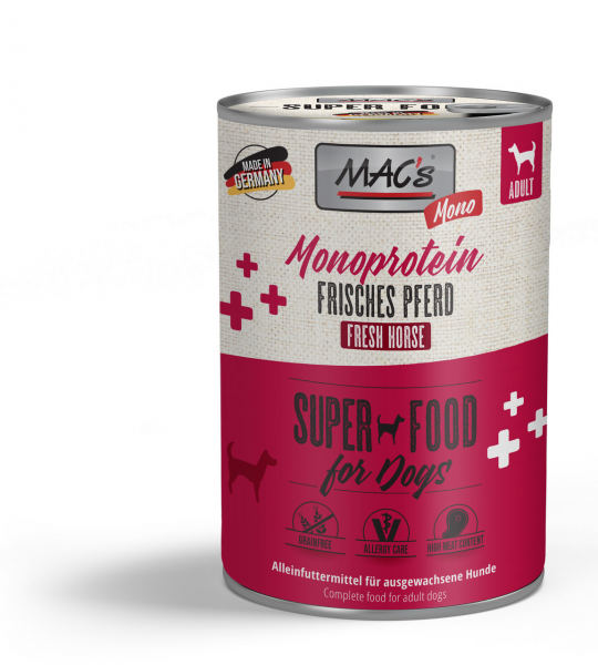 MAC''s DOG Monoprotein Frisches Pferd 400g